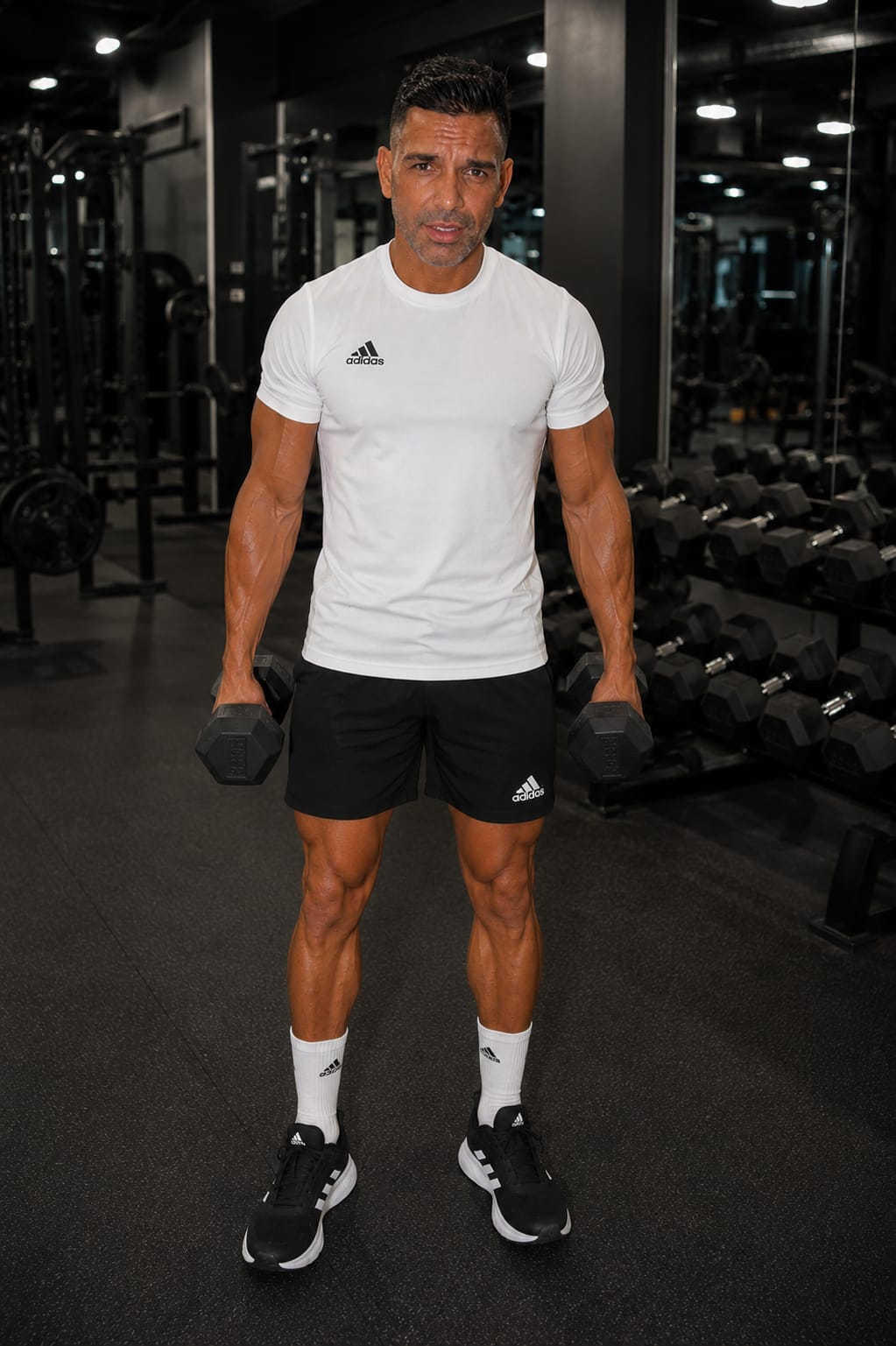 Iván Fraile entrenando en gimnasio