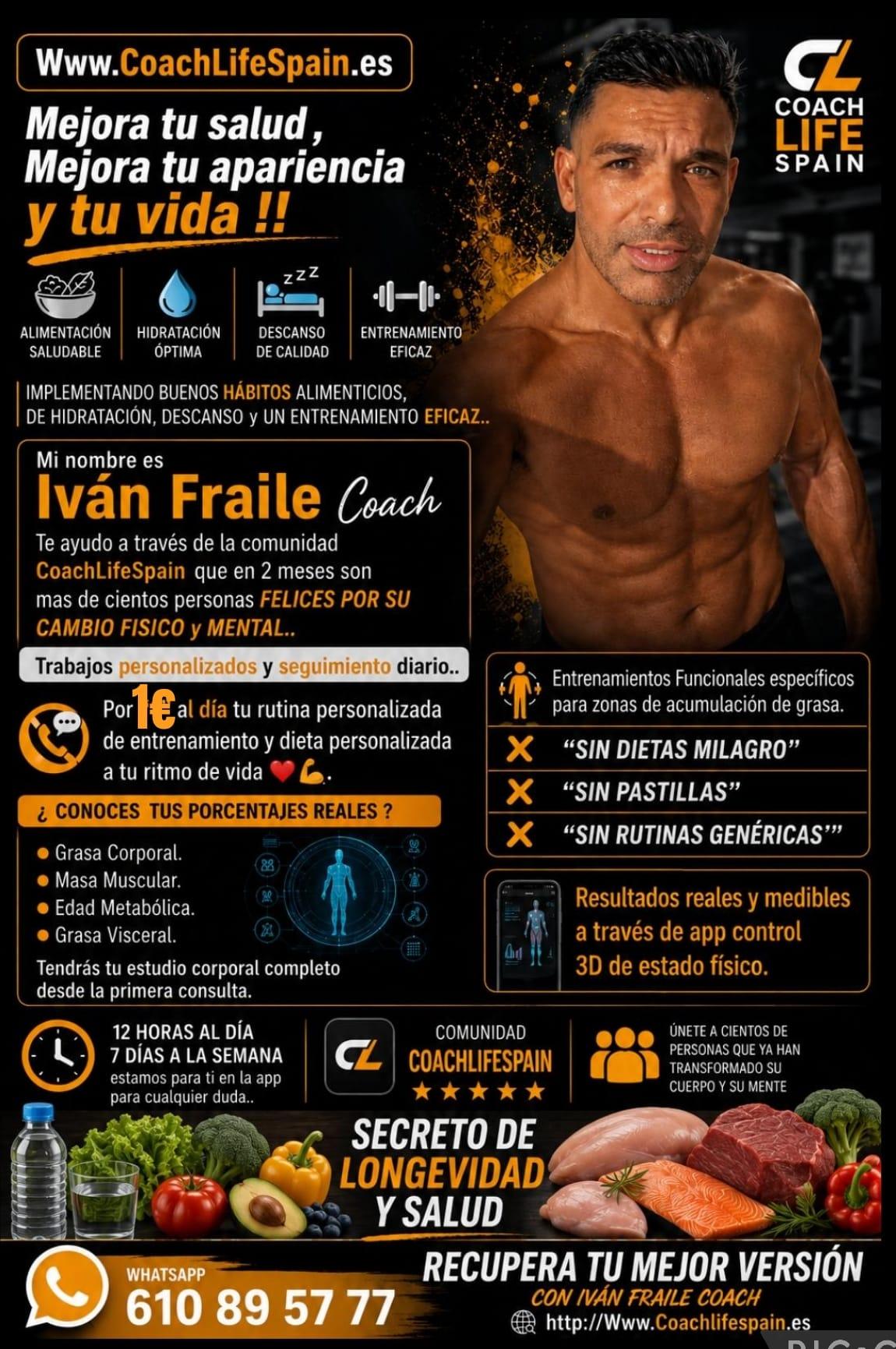 Coach Life Spain - Ivan Fraile - Mejora tu salud, mejora tu apariencia y tu vida